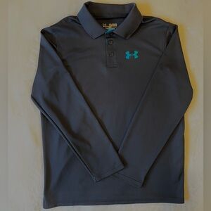 Under Armour Boys Long Sleeve Polo YXL